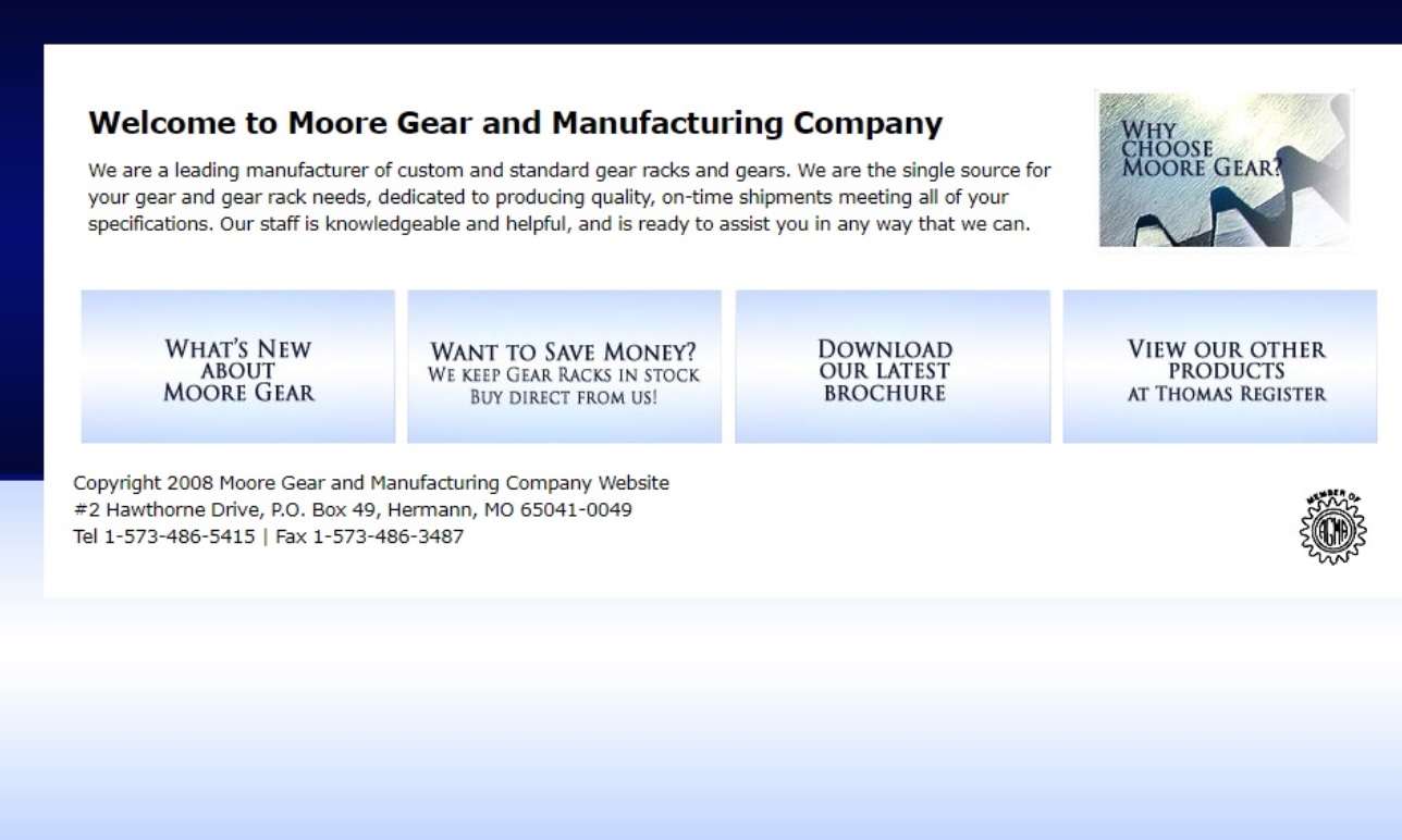 Moore Gear & Manufacturing Co., Inc.