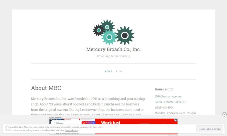 Mercury Broach Co., Inc.