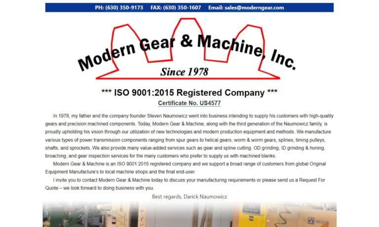 Modern Gear & Machine, Inc.